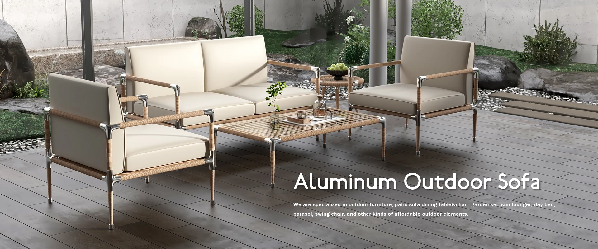 Aluminium -Outdoor -Sofa Hersteller