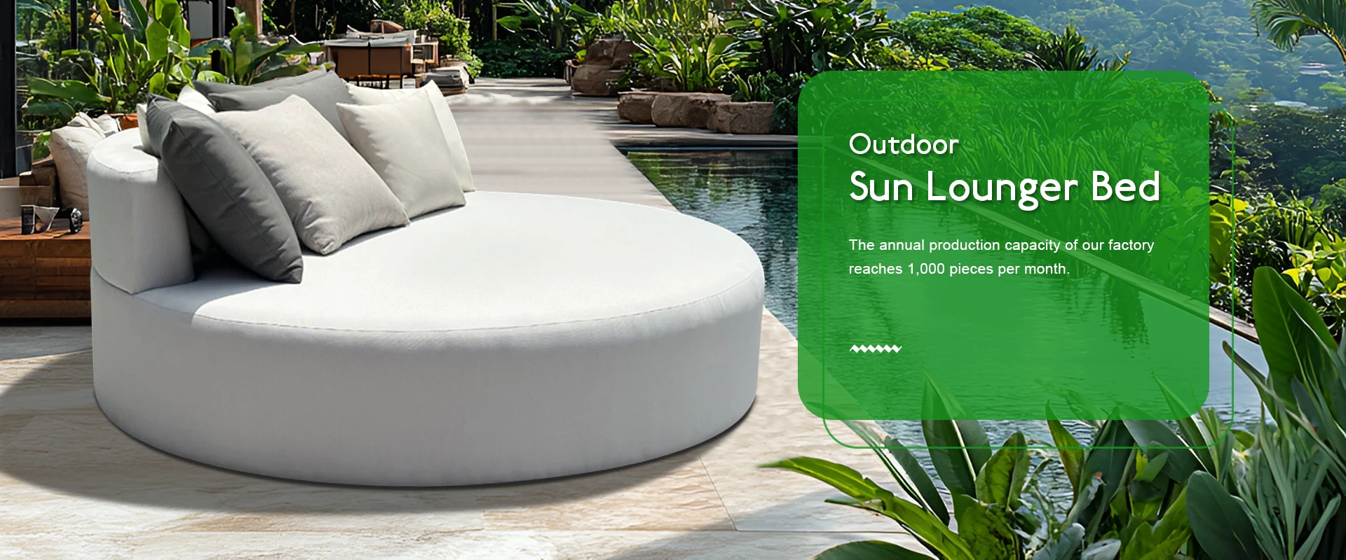 Outdoor Sun Lounger Bettlieferant
