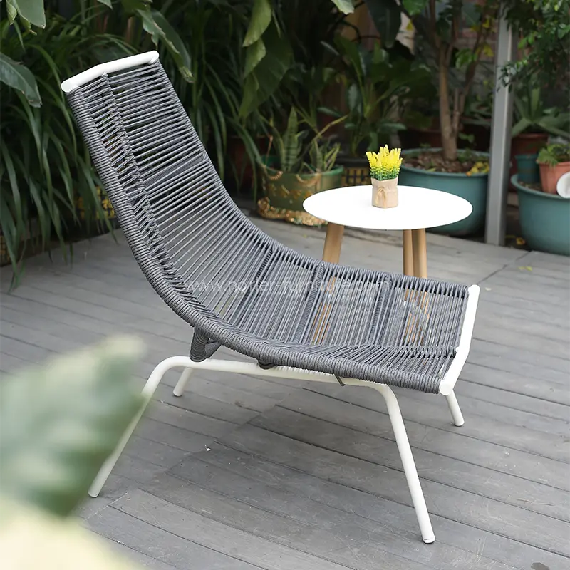 Outdoor Balcony Leisure Aluminum Woven Belt Chair set