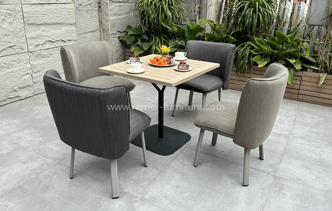 Outdoor Square Coffee Table Balcony Set