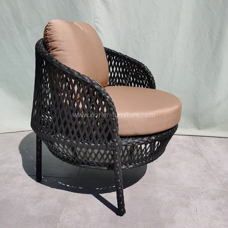 Moderne Pe Rattan Courtyard Balkon Outdoor -Sofa