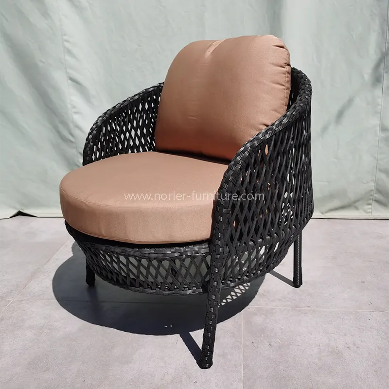 Moderne Pe Rattan Courtyard Balkon Outdoor -Sofa