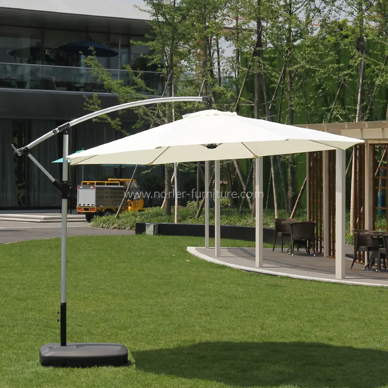 All-Aluminium-Bananen-Parasol im Freien