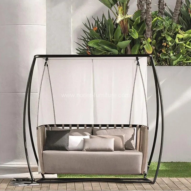 Außen -Aluminiumrahmenseil Adumbrate Swing Stuhl