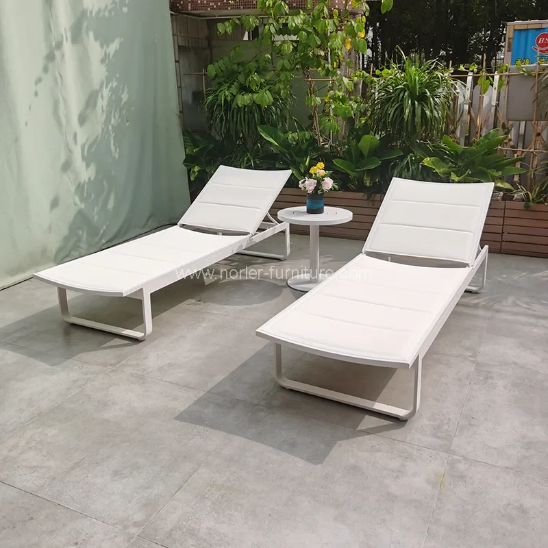 Outdoor -Möbel Aluminium Sun Lounger