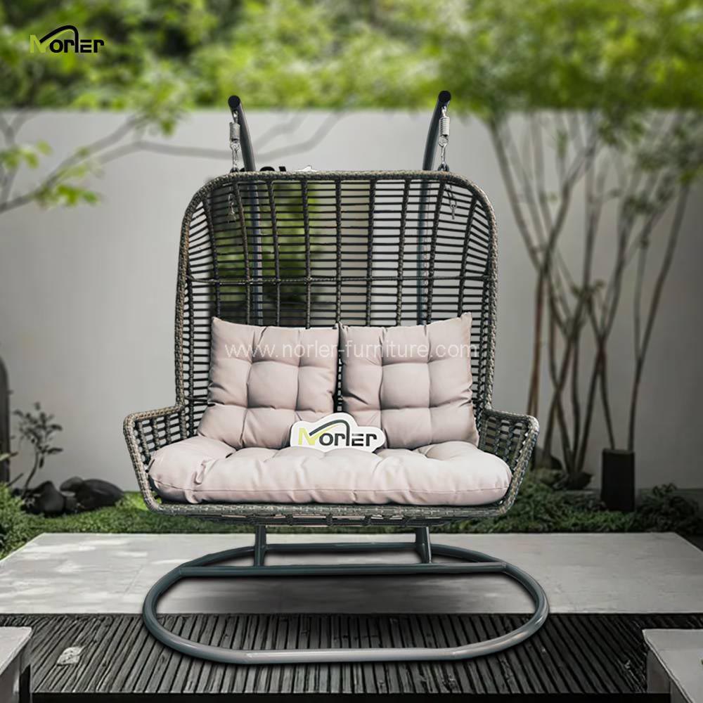 Outdoor -Möbel Pe Rattan Hanging Swing Stuhl