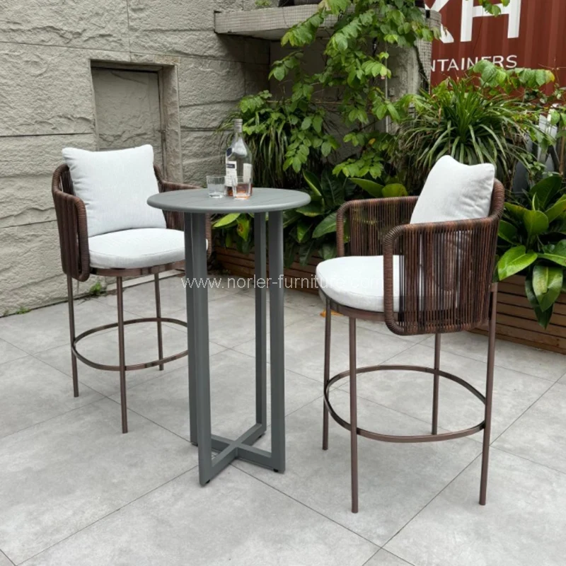 Gartenbalkon im Freien Aluminium Bar Stuhl