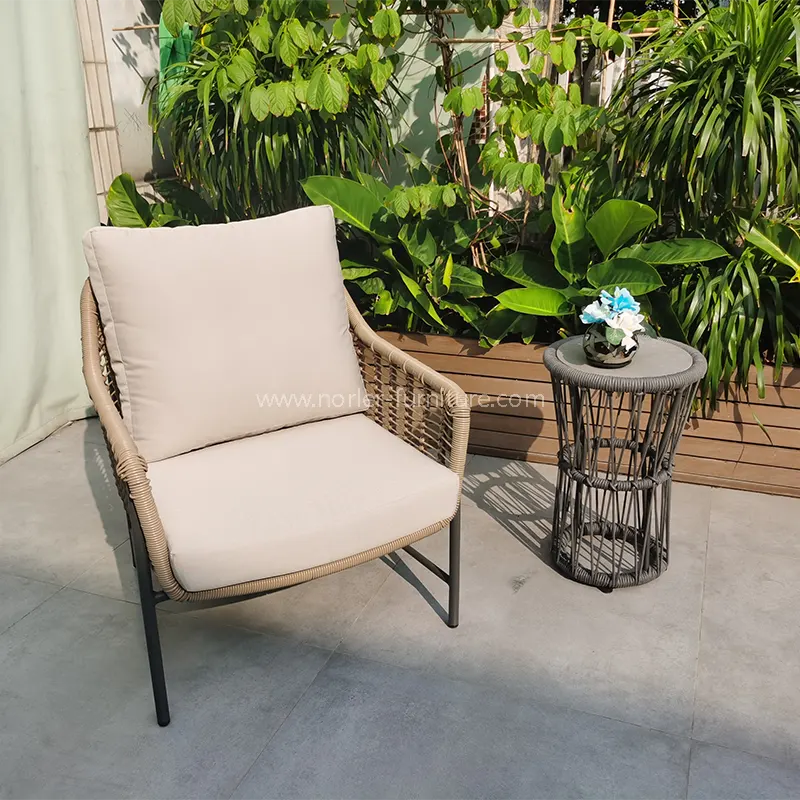 Outdoor Pe Rattan Garden Balkon Tisch und Stuhl