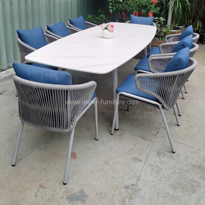 Seil Outdoor Wicker Möbeltische Set Set