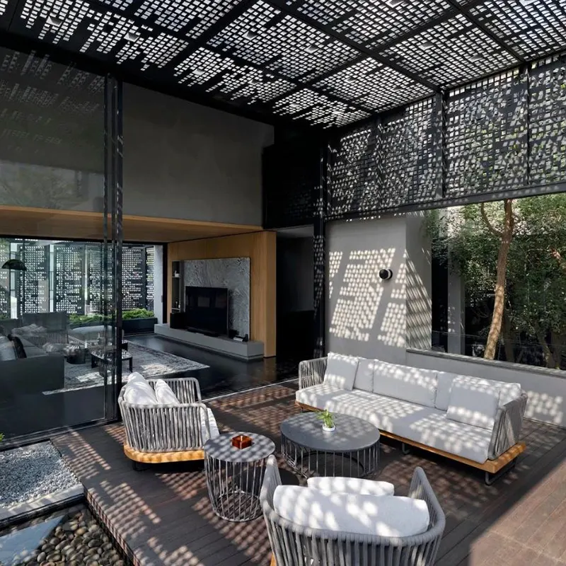 Das Projekt Villa High-End Customized Outdoor Furniture wurde erfolgreich geliefert
